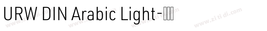 URW DIN Arabic Light字体转换